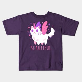 Beautiful Caticorn Kids T-Shirt